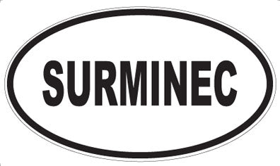 SURMINEC - Oval Sticker