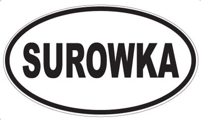 SUROWKA - Oval Sticker