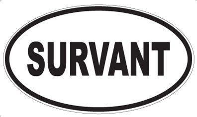 SURVANT - Oval Sticker