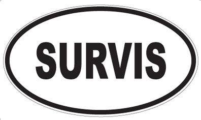 SURVIS - Oval Sticker