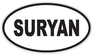 SURYAN - Oval Sticker