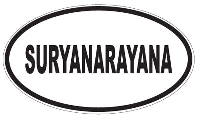 SURYANARAYANA - Oval Sticker