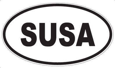 SUSA - Oval Sticker
