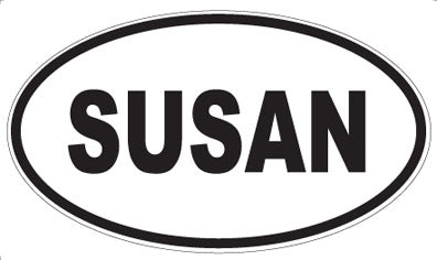 SUSAN - Oval Sticker