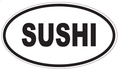 SUSHI - Oval Magnet