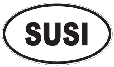 SUSI - Oval Sticker