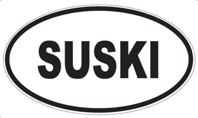 SUSKI - Oval Sticker