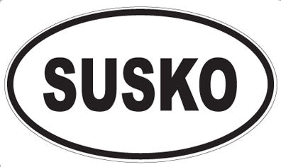 SUSKO - Oval Sticker