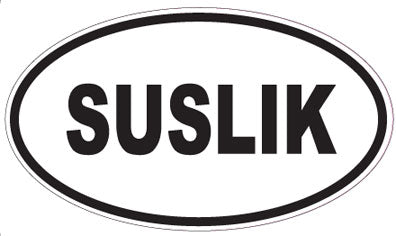 SUSLIK - Oval Sticker