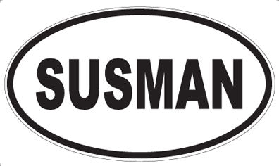 SUSMAN - Oval Sticker