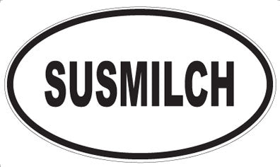 SUSMILCH - Oval Sticker