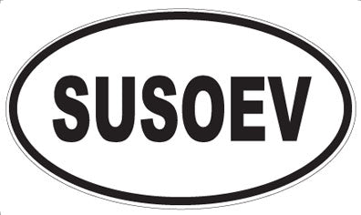 SUSOEV - Oval Sticker