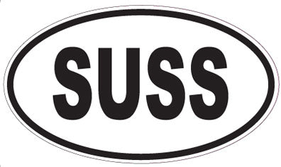 SUSS - Oval Sticker