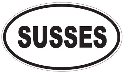 SUSSES - Oval Sticker