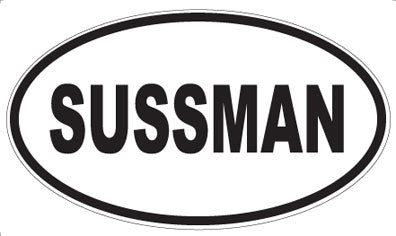 SUSSMAN - Oval Sticker