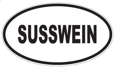 SUSSWEIN - Oval Sticker