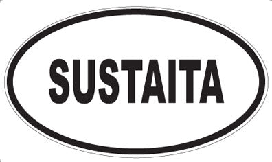 SUSTAITA - Oval Sticker