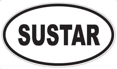 SUSTAR - Oval Sticker