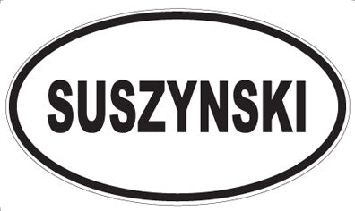 SUSZYNSKI - Oval Sticker