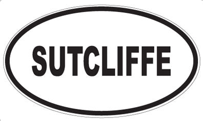 SUTCLIFFE - Oval Sticker