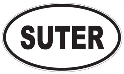 SUTER - Oval Sticker
