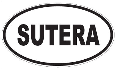 SUTERA - Oval Sticker