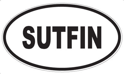 SUTFIN - Oval Sticker