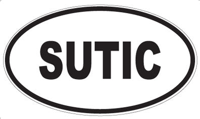 SUTIC - Oval Sticker