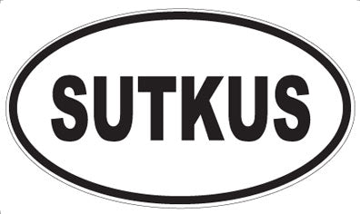 SUTKUS - Oval Sticker