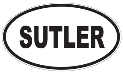 SUTLER - Oval Magnet