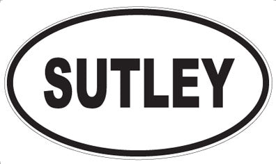 SUTLEY - Oval Sticker