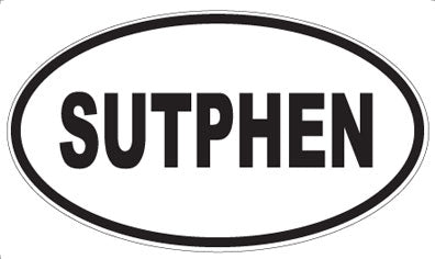 SUTPHEN - Oval Sticker