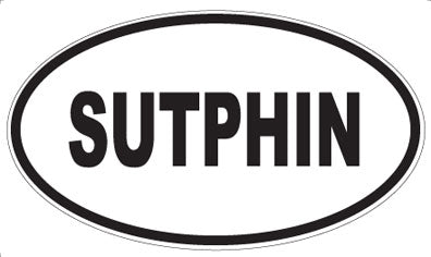 SUTPHIN - Oval Sticker