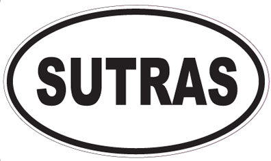 SUTRAS - Oval Sticker