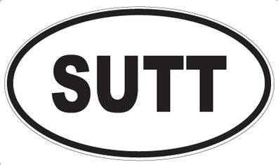 SUTT - Oval Sticker