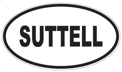SUTTELL - Oval Sticker