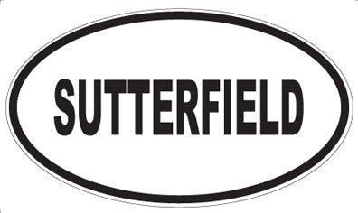 SUTTERFIELD - Oval Sticker