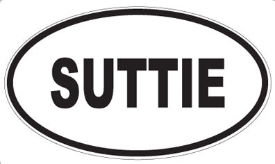 SUTTIE - Oval Sticker