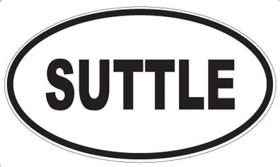 SUTTLE - Oval Sticker