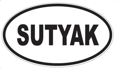 SUTYAK - Oval Sticker