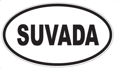 SUVADA - Oval Sticker