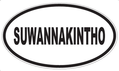SUWANNAKINTHO - Oval Sticker