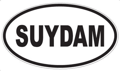 SUYDAM - Oval Sticker