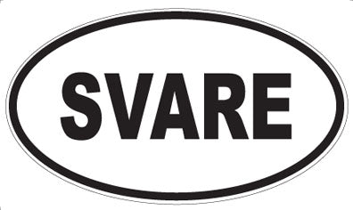SVARE - Oval Sticker