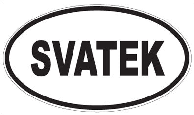 SVATEK - Oval Sticker