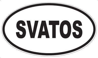 SVATOS - Oval Sticker
