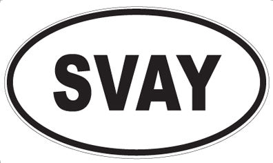 SVAY - Oval Sticker