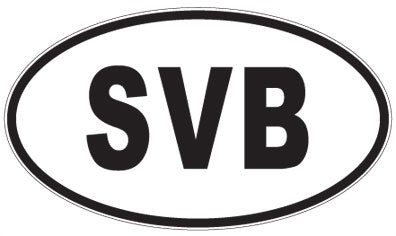 SVB - 3 Letter Initials Oval Magnet