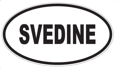 SVEDINE - Oval Sticker