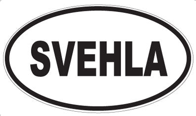 SVEHLA - Oval Sticker